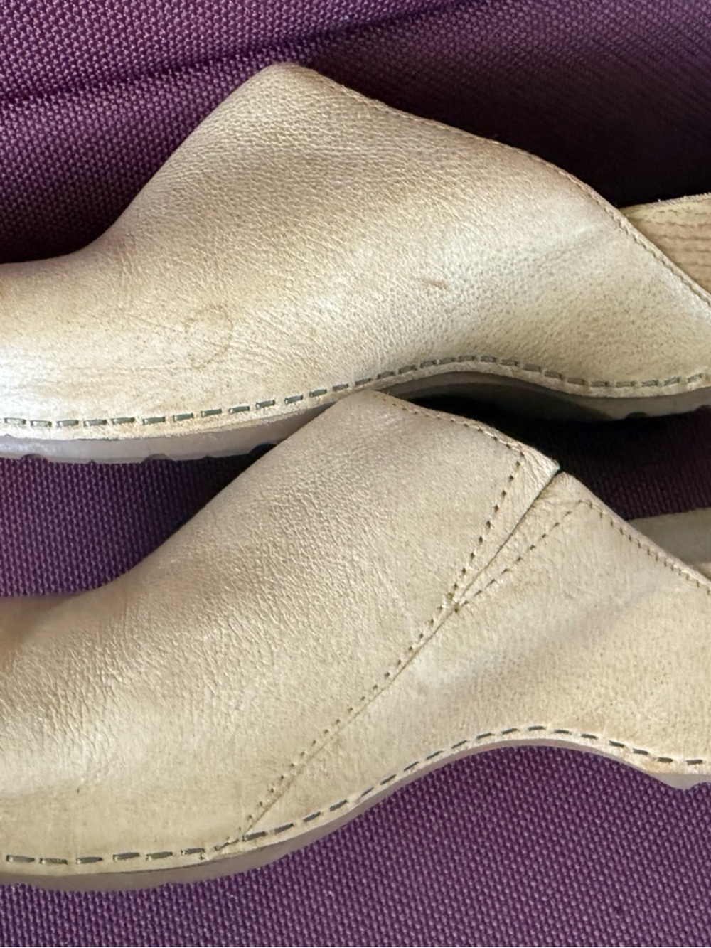 Dansko Tan Leather Slip-On Clog Mule - Picture 12 of 13